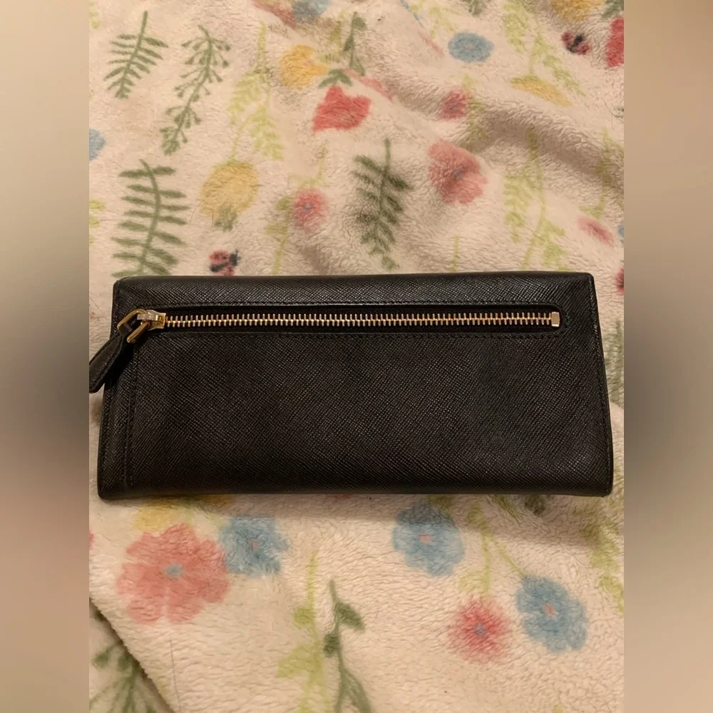 🔥 Authentic Prada Black Saffiano Leather Bow Continental Wallet🔥 - Picture 7 of 11